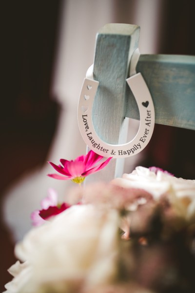 lucky horseshoe charm for boquet