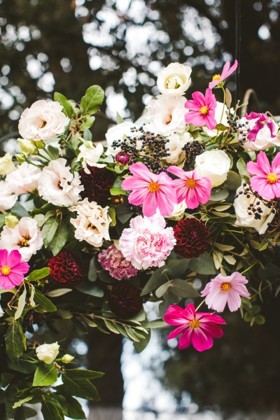 flower arch pink