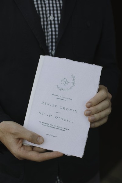 ceremony booklet