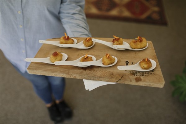 canapes at Cloughjordan