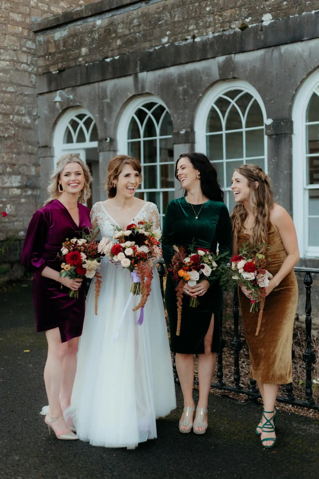 Velvet Bridesmaid Dresses | See more on OneFabDay.com