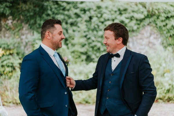 groomsmen navy tux