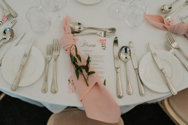 napkin and menu