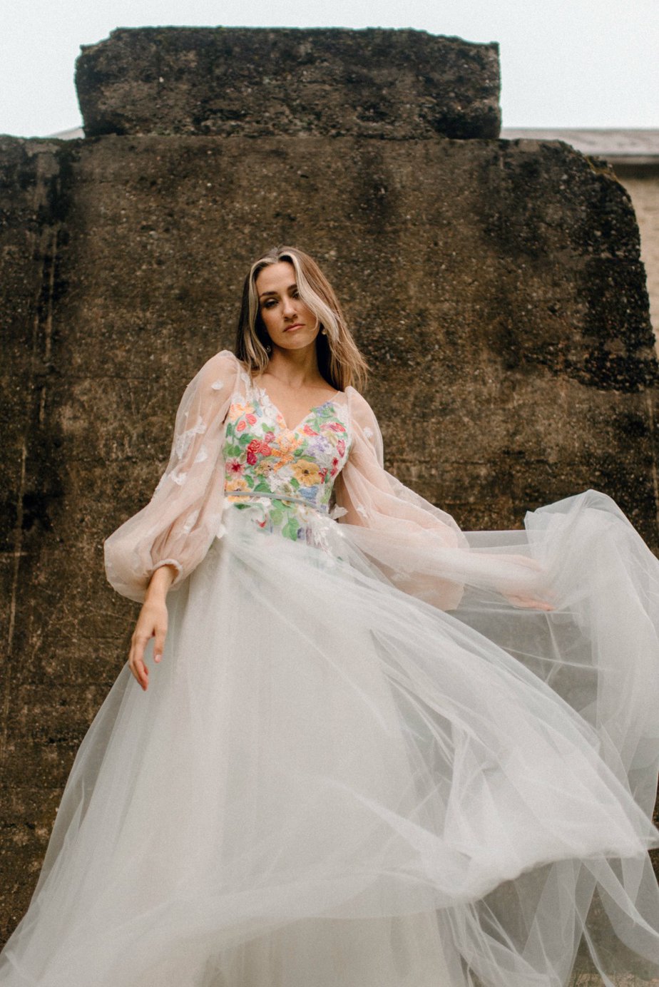 Floral Print Wedding Dress | see them all on OneFabDay.com Babara Kavchok Lorna Dress