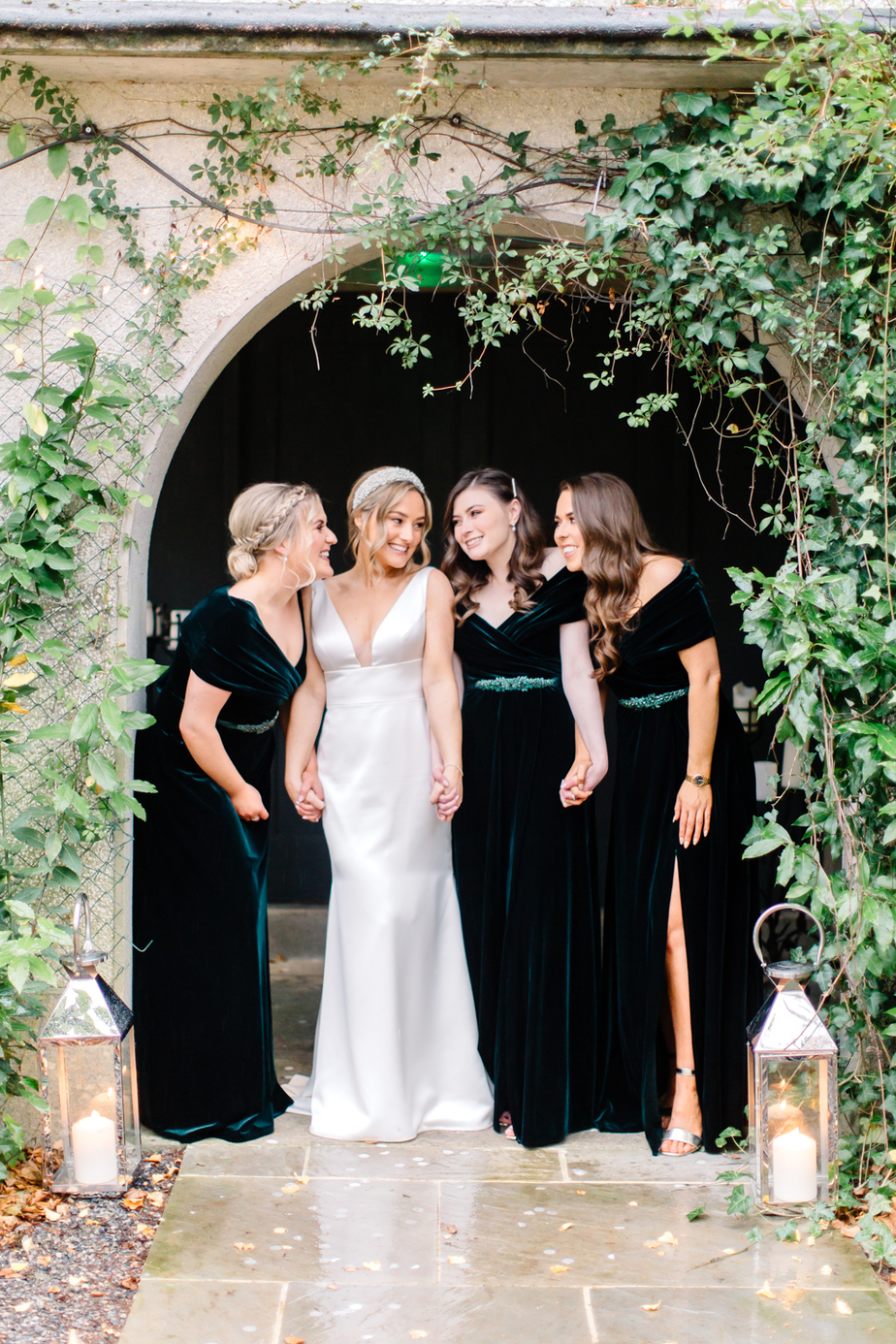 Velvet Bridesmaid Dresses | See more on OneFabDay.com