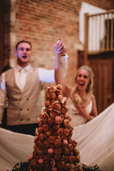 wedding cake croquembouche