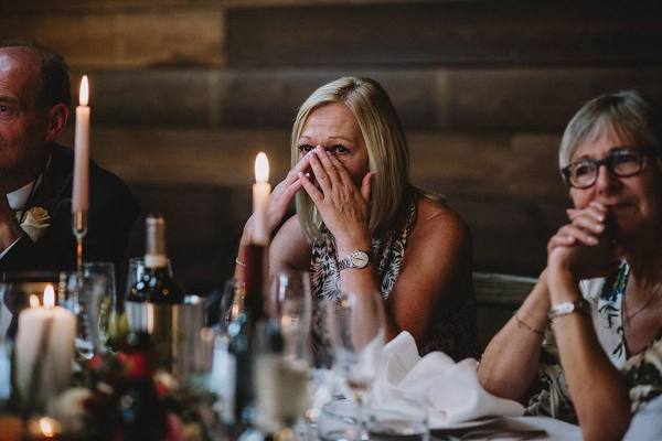 wedding guest crying emotional