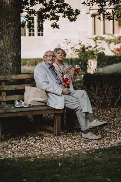 grandparents smiling