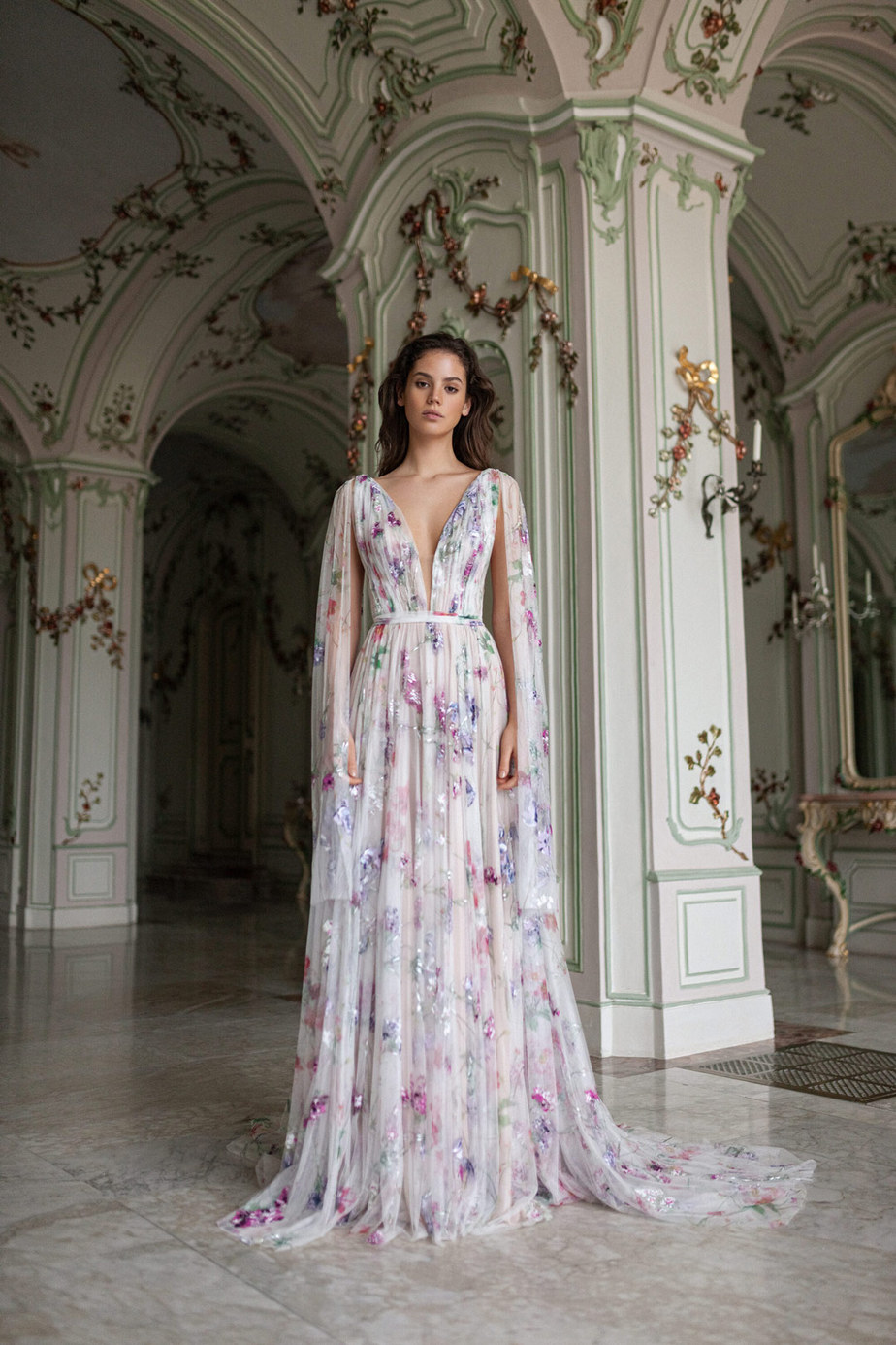 Floral Print Wedding Dress | see them all on OneFabDay.com Daalarna