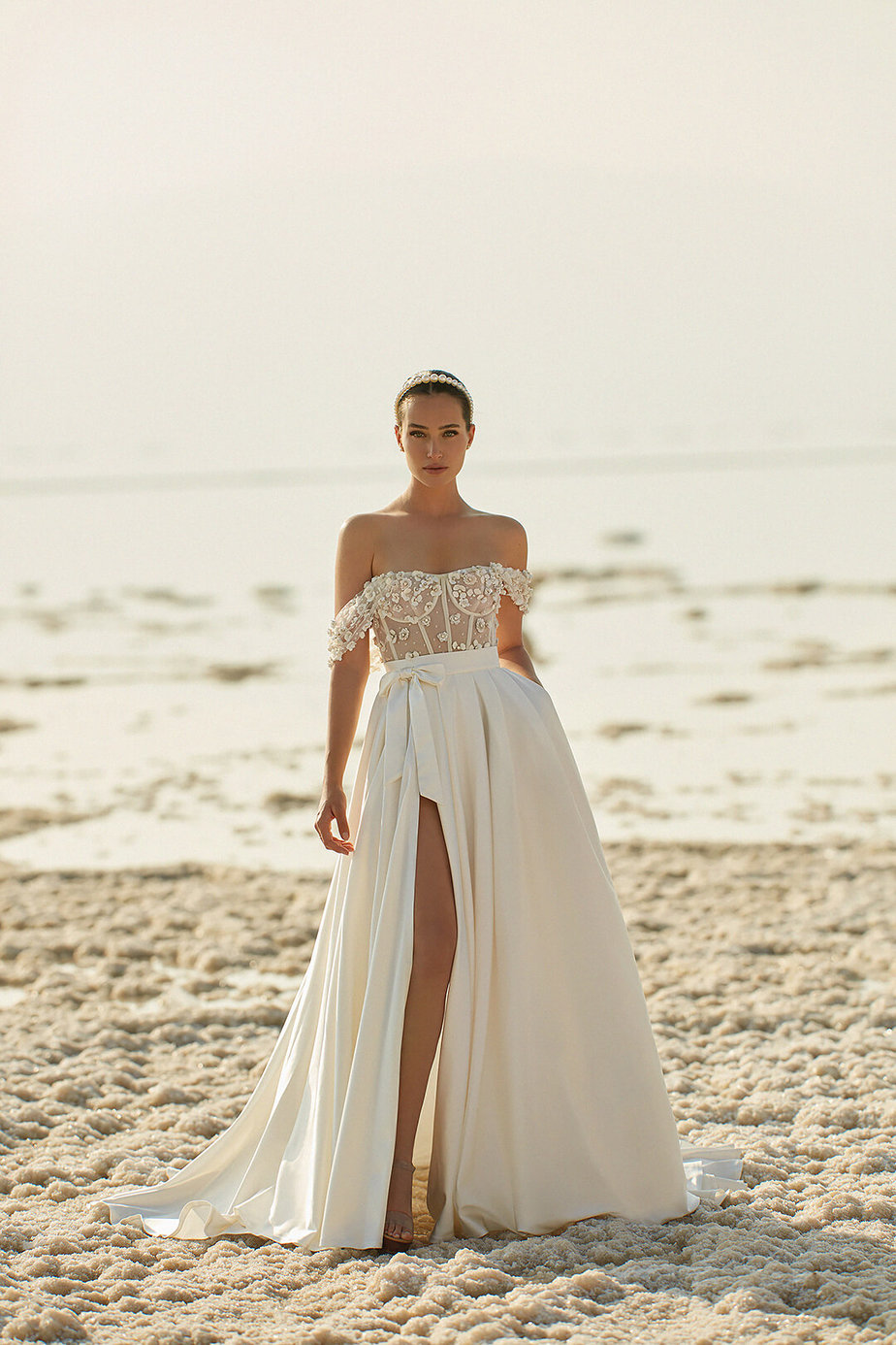 Bardot and Off-the-Shoulder Wedding Dresses | See more on OneFabDay.com