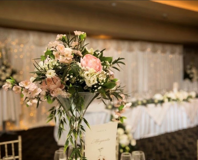 Faux Silk Floral Centrepiece