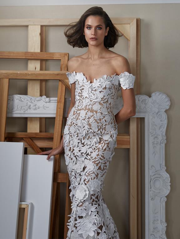 Bardot and Off-the-Shoulder Wedding Dresses | See more on OneFabDay.com