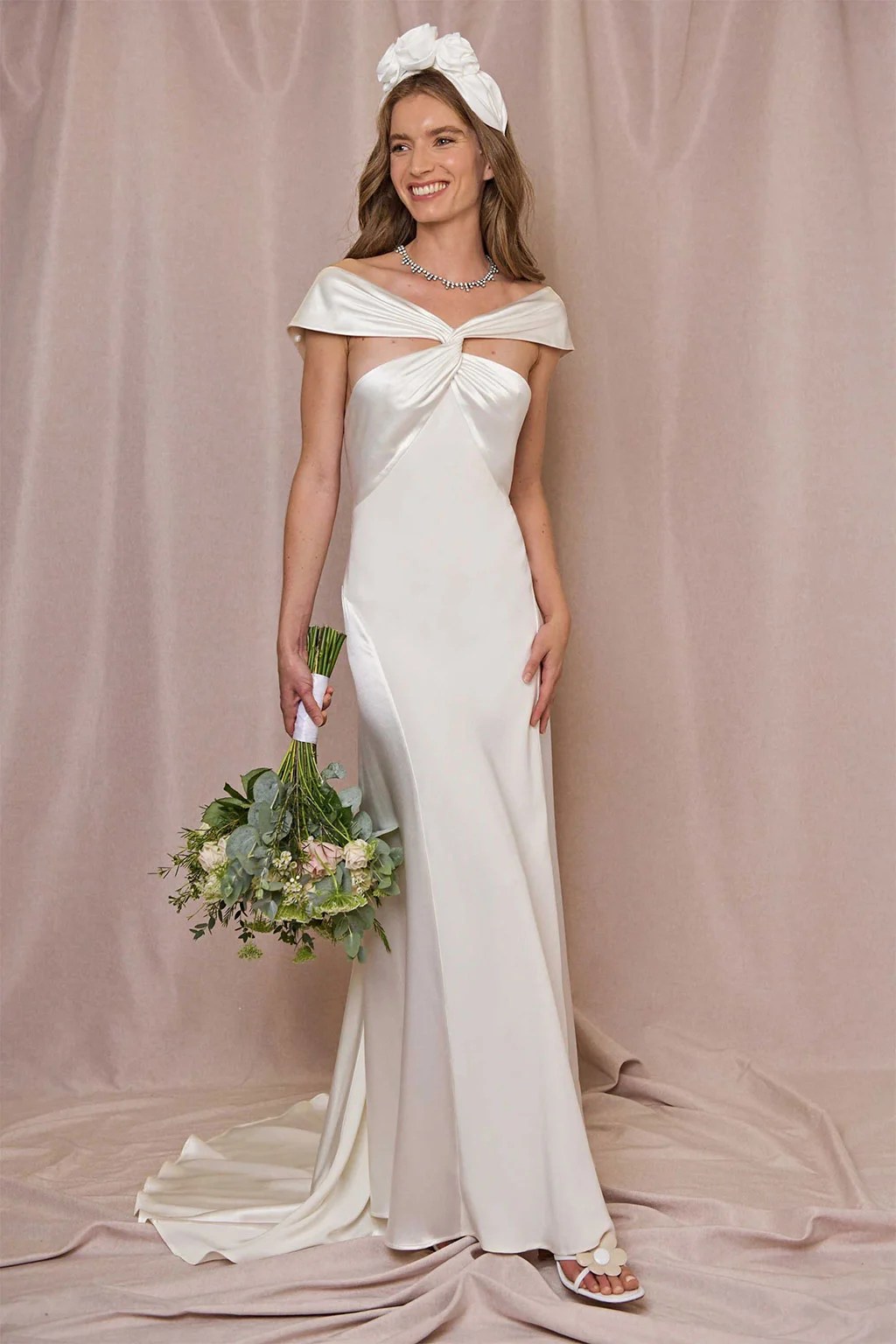 Bardot and Off-the-Shoulder Wedding Dresses | See more on OneFabDay.com