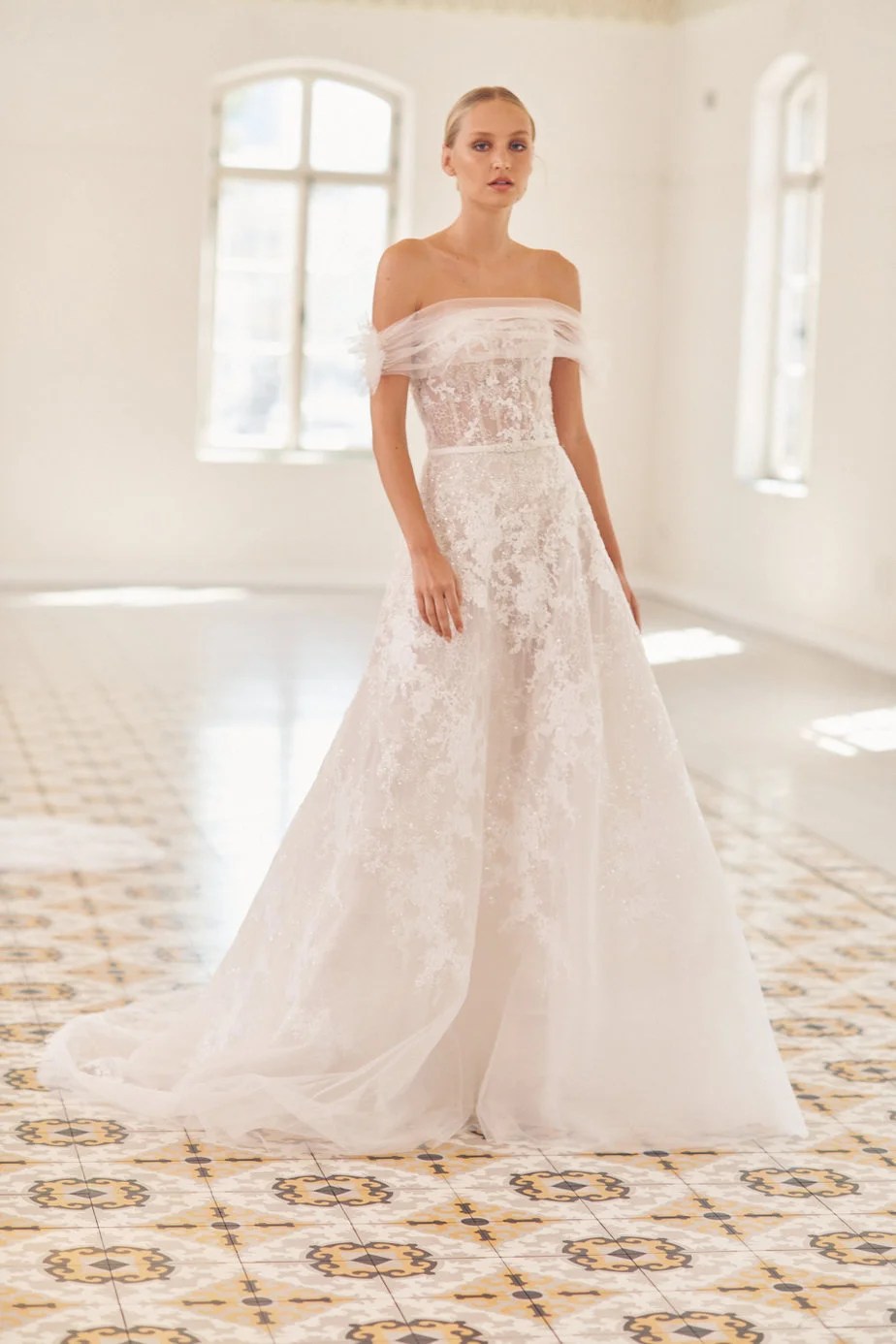 Bardot and Off-the-Shoulder Wedding Dresses | See more on OneFabDay.com