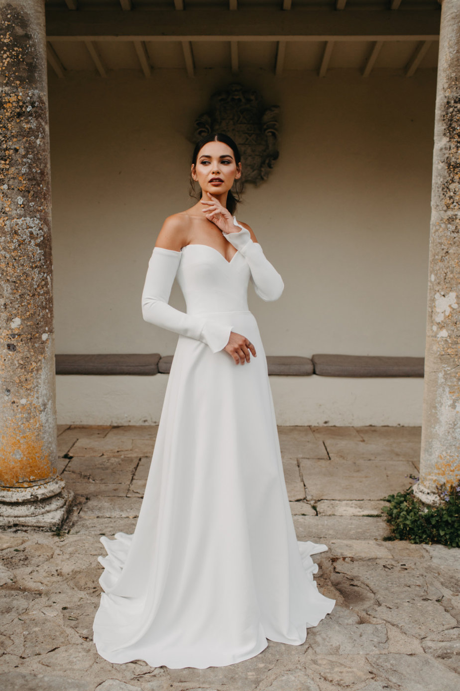 Bardot and Off-the-Shoulder Wedding Dresses | See more on OneFabDay.com