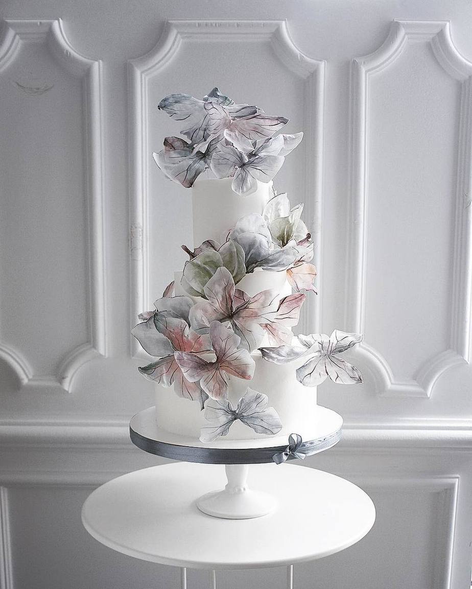 butterfly wedding cake