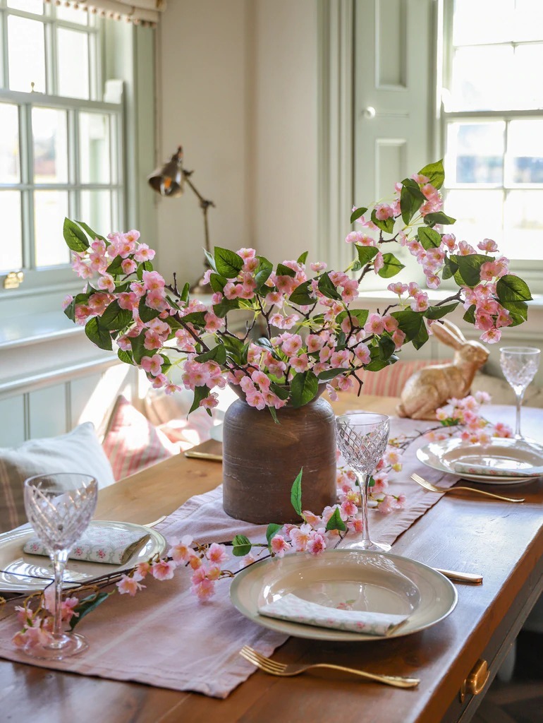 Floral table centrepiece cherry blossom 