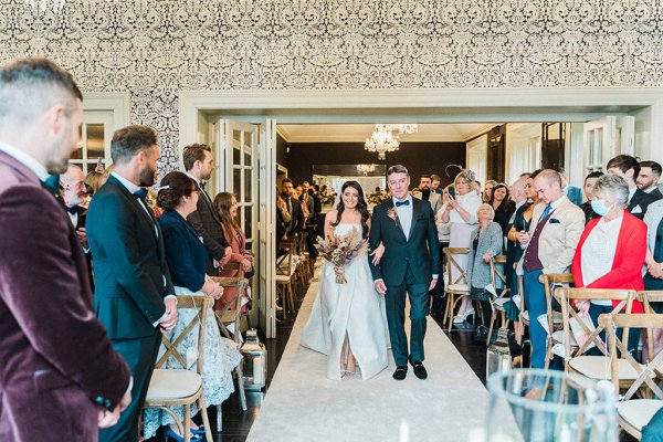 father walking down the aisle