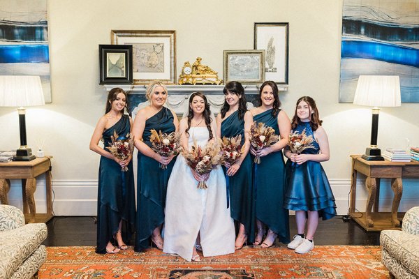 navy bridesmaids dresses