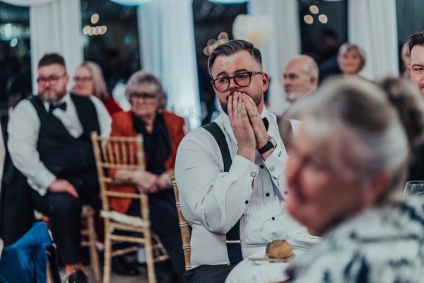 emotional groom