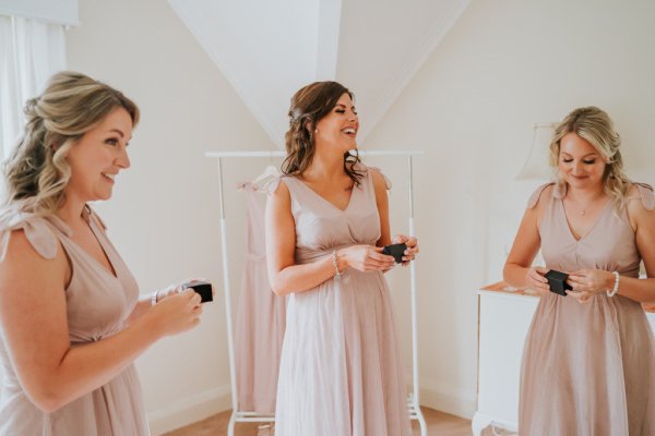 pink bridesmaid