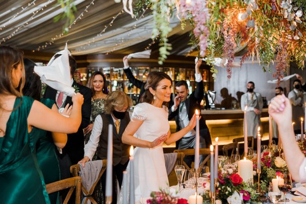 Bride and guests