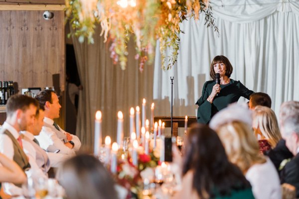 Speeches during ceremony