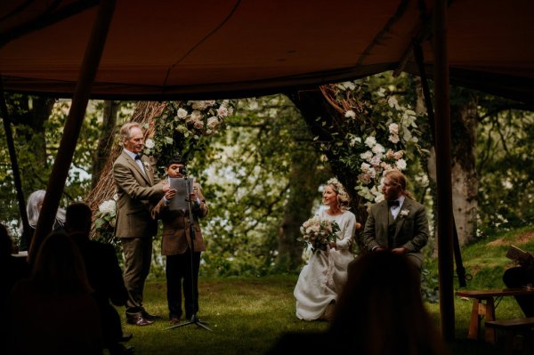 outdoor tipi wedding marquee