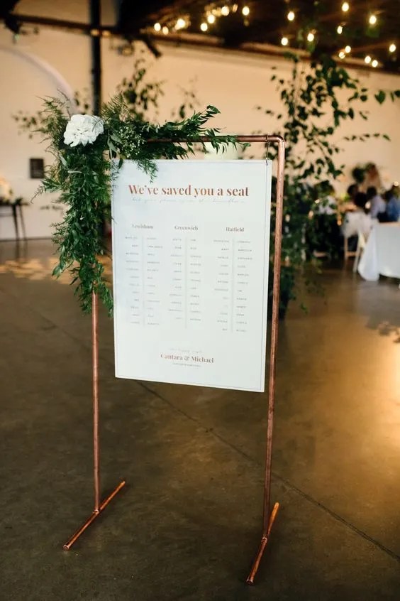 Unique and Easy Wedding Table & Seating Plan Ideas | See more on OneFabDay.com