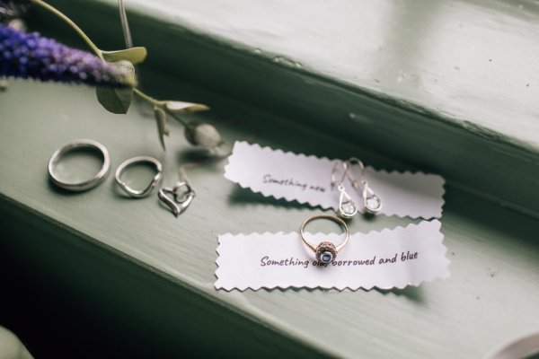 something blue ring and something borrowed earrings