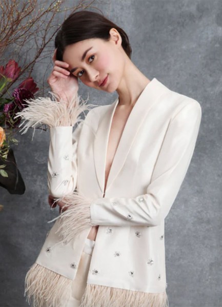 Elizabeth Blazer brides suits