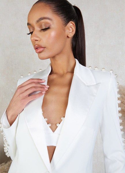 Charlotte White Blazer brides suits