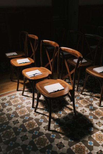 Chairs with names on them