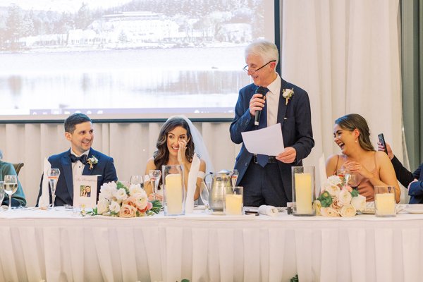 father speech during wedding meal