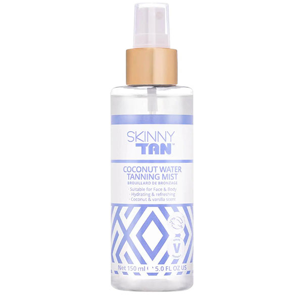 skinny water tanning mist bottle