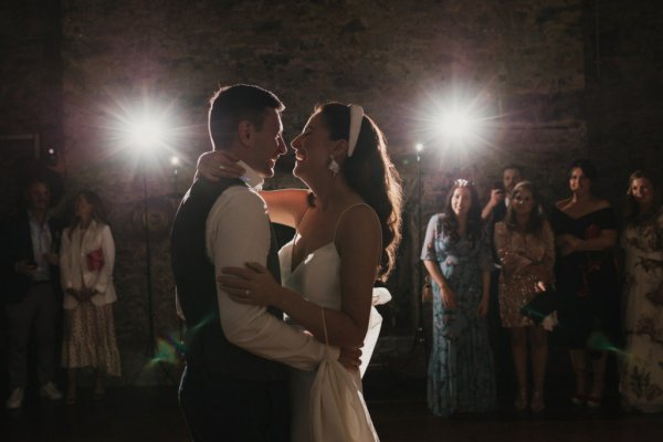 Couple bride groom first dance dancing