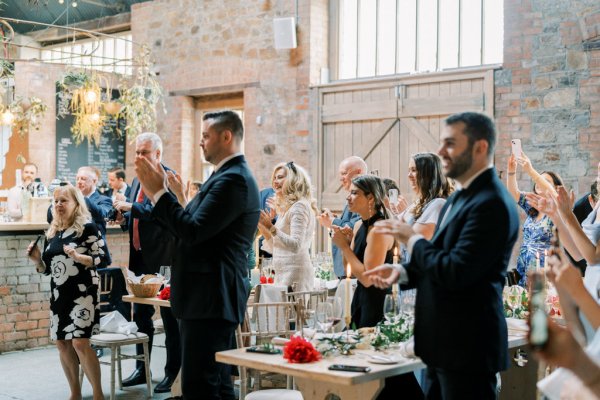 Guests in ceremony room