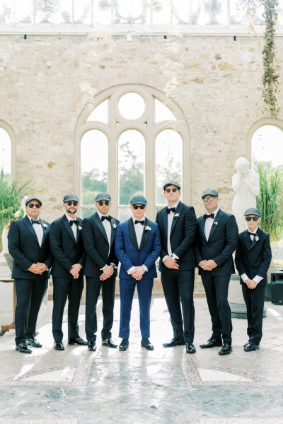 Groomsmen groom suit tie bow