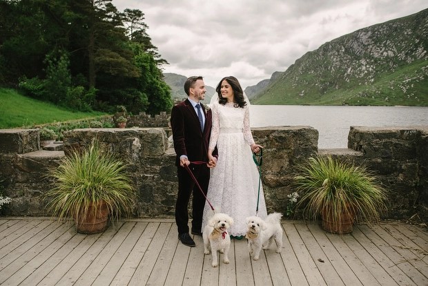 wedding dog, dog at wedding, cute wedding dog