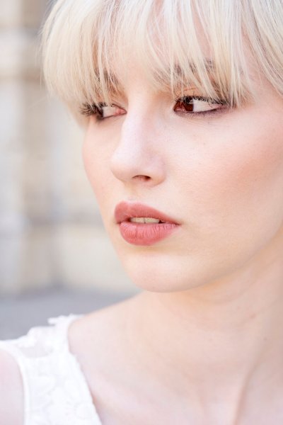 Bride close up