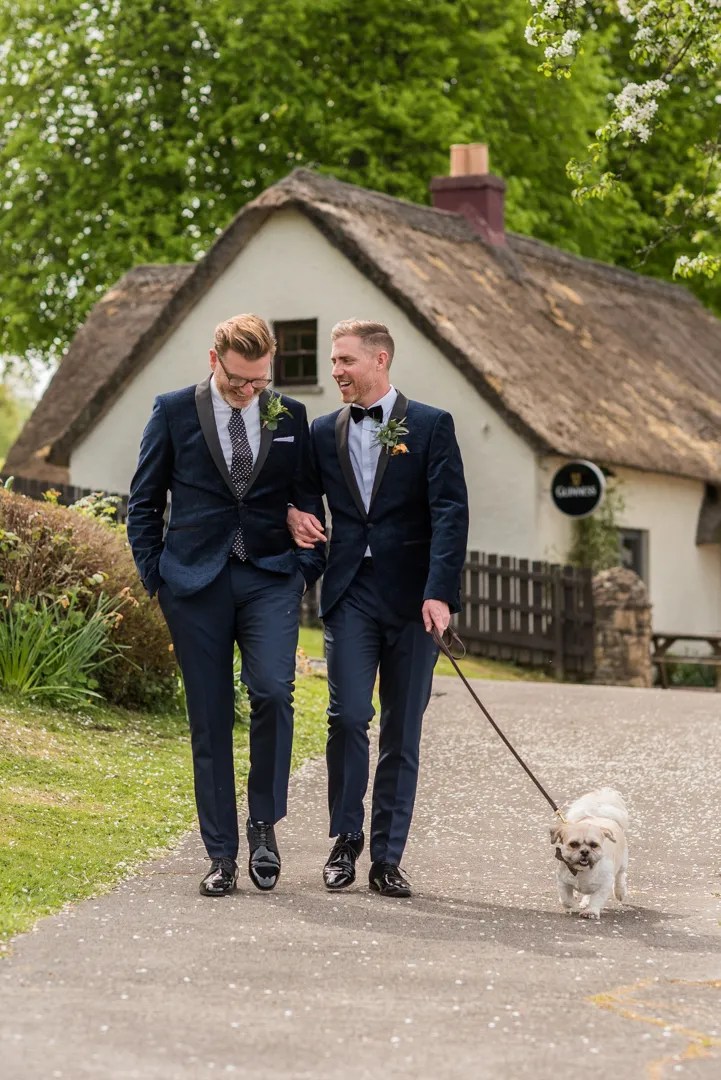 wedding dog, dog at wedding, cute wedding dog