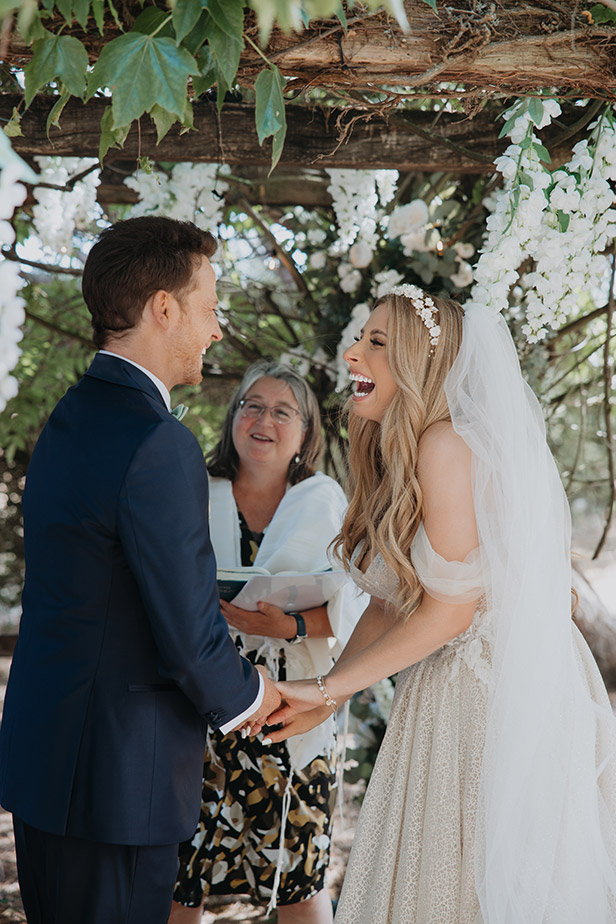 Stacey Solomon and Joe Swash on their wedding day.