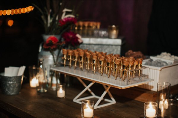 Ice cream cones candles lighting