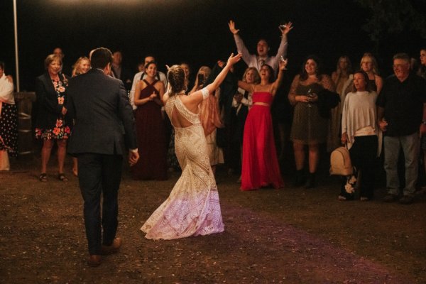 Bride groom first dance dancing