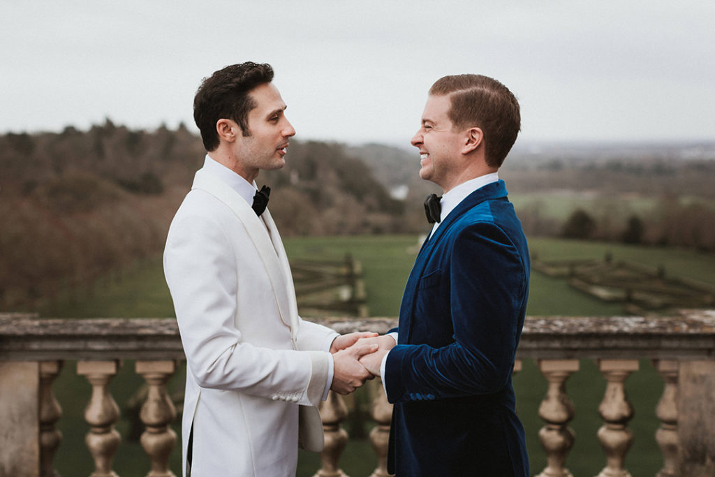 First Look groom and groom