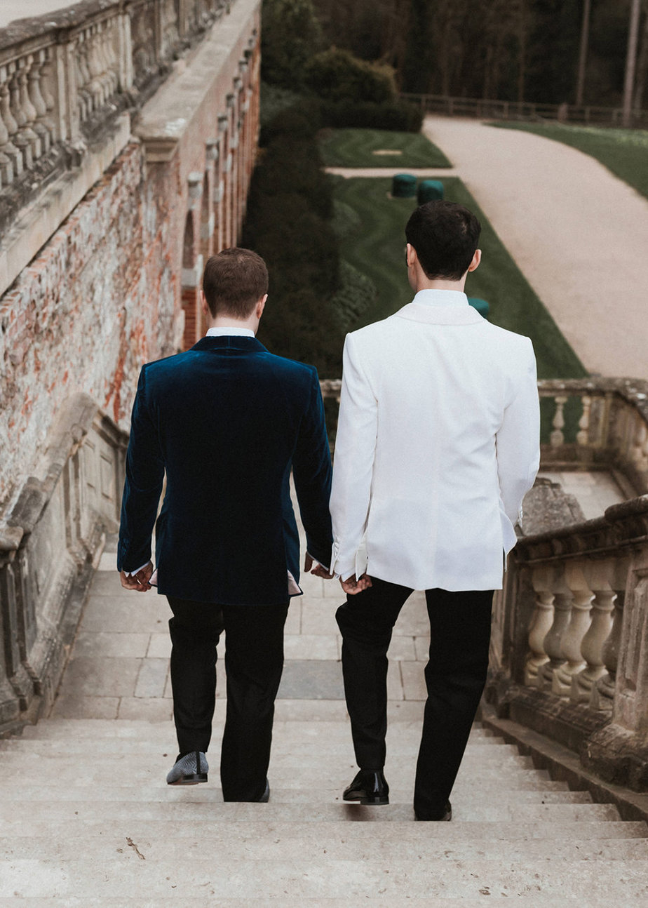 First look groom and groom