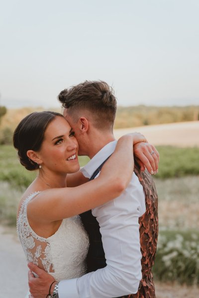 Bride and groom park road