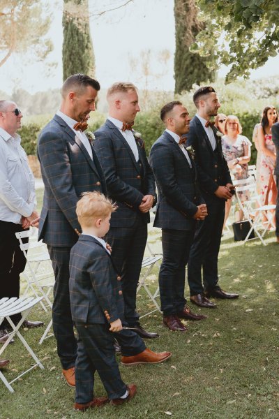 Groomsmen little boy child ceremony