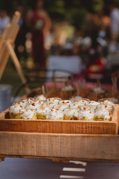 Food on display dining