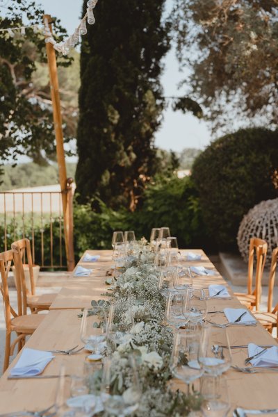 Ceremony dining room exterior lights